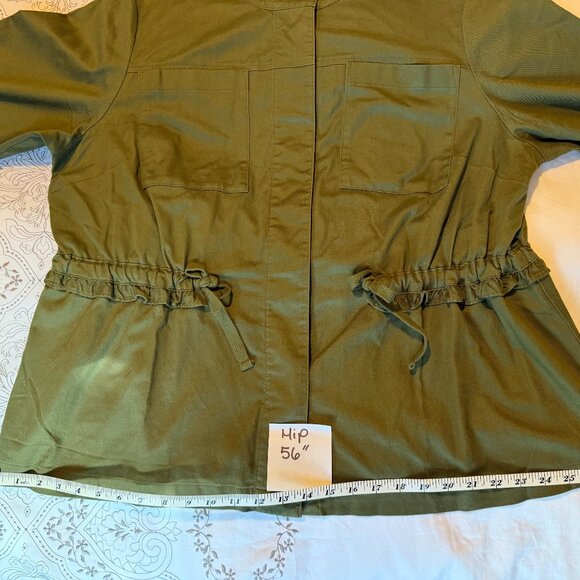 RUFFLED-SLEEVES TIE-WAIST JACKET - Picture 7 of 9